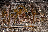 Old Bagan Myanmar. The Thamya temple. Jataka paintings. 